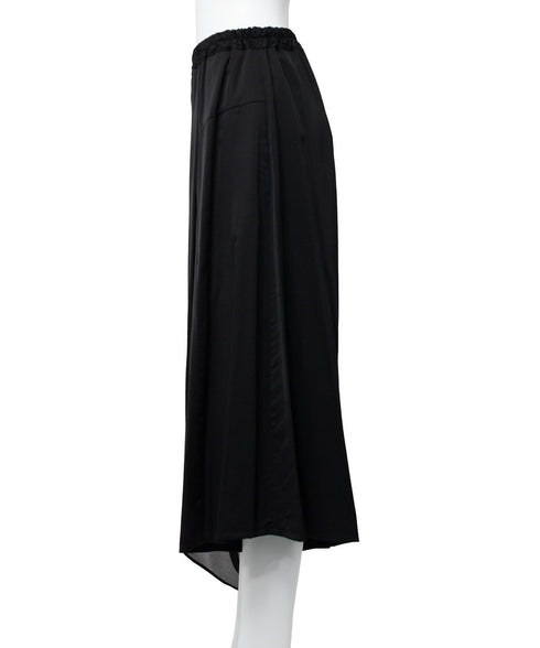 Draped Asymmetric Wide Pants